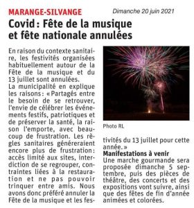 Covid : Fête de la musique et fête nationale annulées