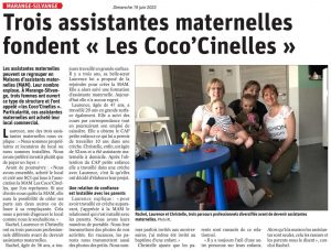 3 assistantes maternelles fondent "les Coco'Cinelles"