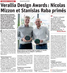 Verallia Design Awards : Nicolas Mizzon et Stanislas Raba primés