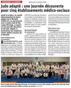 Judo adapté : une journée découverte pour 5 établissements médico-sociaux