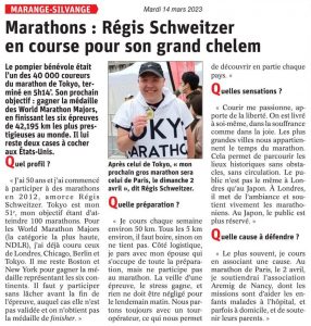 Marathons : Régis Schweitzer en course pour son grand chelem