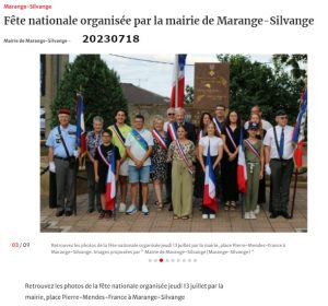Fête nationale organisée par la mairie de Marange-Silvange