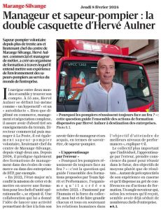 Manageur et sapeur-pompier : la double casquette d'Hervé Aulner